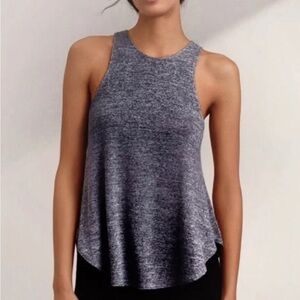 Aritzia blue/Gray Sleeveless Tank Top with Flowy Fit medium
